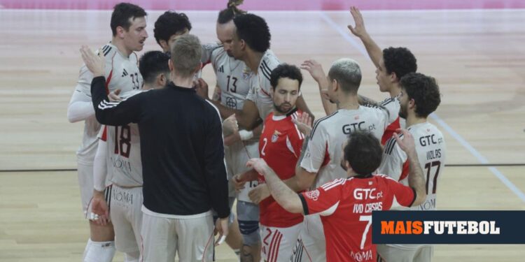 Volleyball: Benfica beats Leixões in three sets and touches leaders Sporting