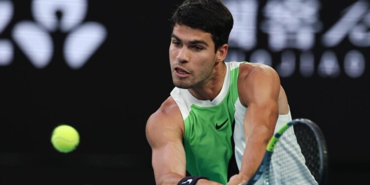 Alcaraz marks its only two tennis events in February in red