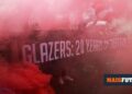 Fed up with the Glazers, Manchester United fans protest before the game with Fulham