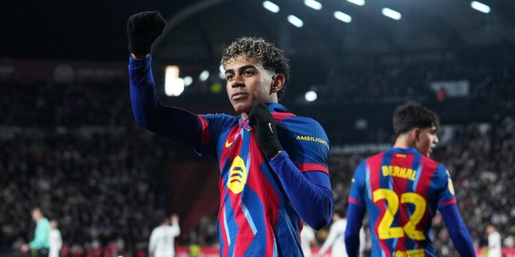 Lamine Yamal surpasses Maradona’s 38 goals while being two years younger than Messi